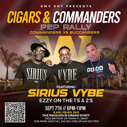 Cigars and Commanders Pep Rally at Grand Hyatt Tampa Bay flyer