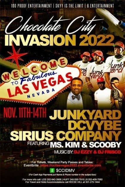 Chocolate City Invasion 2022 Las Vegas flyer